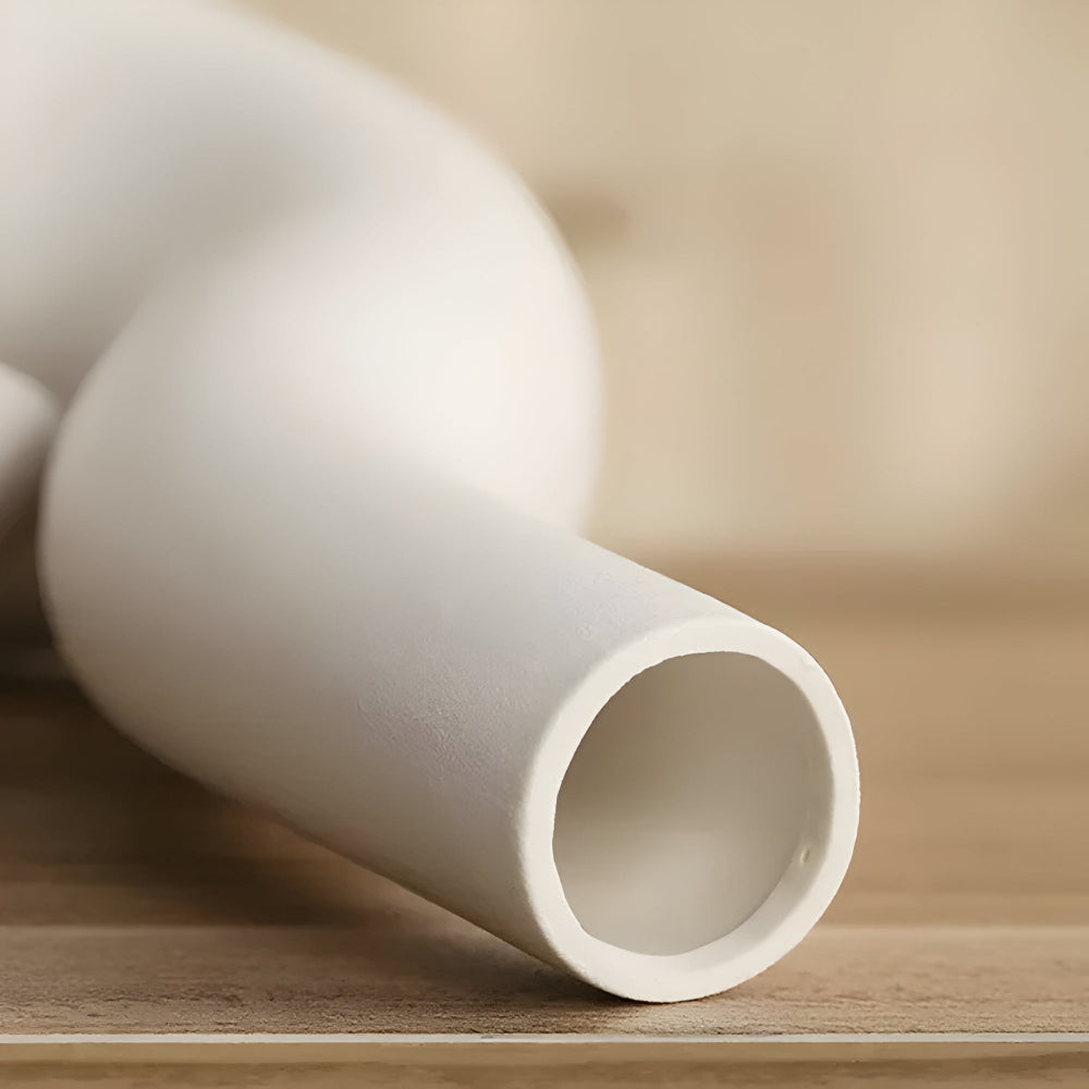 Abstract Sculptural Vase – Modern Minimalist Geometric Centerpiece,