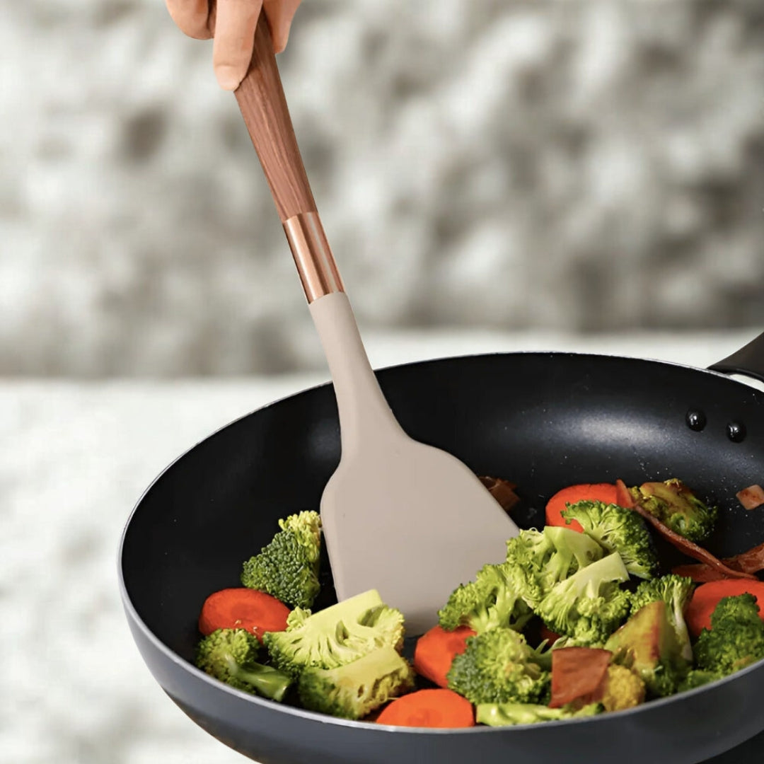 Luxe Silicone Cooking Utensils 10 Pcs Set