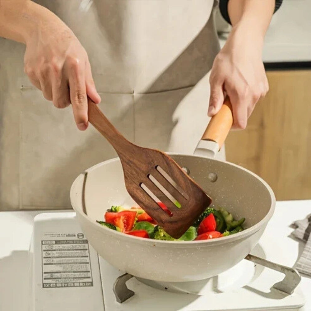 Premium Wooden Cooking Utensils 7 Sets